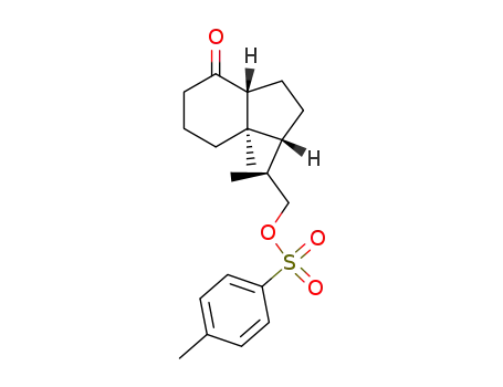 Molecular Structure of 342645-83-4 ((S)-2-[(1R,3aR,7aR)-octahydro-7a-methyl-4-oxo-4H-inden-1-yl]propyl 4-methylbenzenesulfonate)