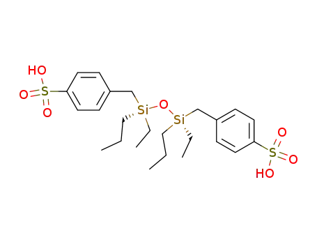 (+/-)-1,3-diethyl-1,3-dipropyl-1,3-bis-(4-sulfo-benzyl)-disiloxane