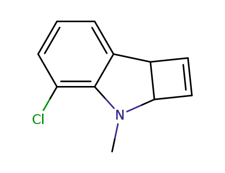 Molecular Structure of 100005-12-7 (3H-Cyclobut[b]indole, 4-chloro-2a,7b-dihydro-3-methyl-)