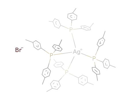 Ag(C<sub>21</sub>H<sub>21</sub>P)4<sup>(1+)</sup>*Br<sup>(1-)</sup>={Ag(C<sub>21</sub>H<sub>21</sub>P)4}Br