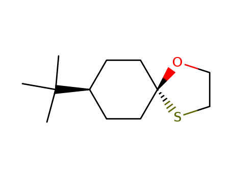 Molecular Structure of 1900-74-9 (1-Oxa-4-thiaspiro[4.5]decane, 8-(1,1-dimethylethyl)-, trans-)