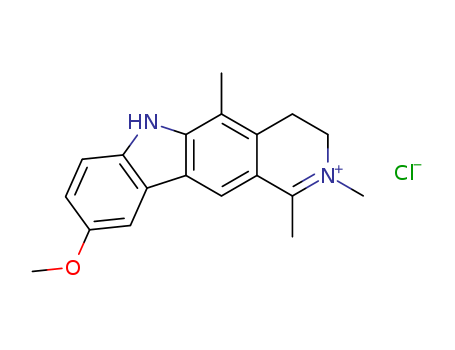 3H-Pyrido[4,3-b]carbazolium,4,6-dihydro-9-methoxy-1,2,5-trimethyl-, chloride (1:1)