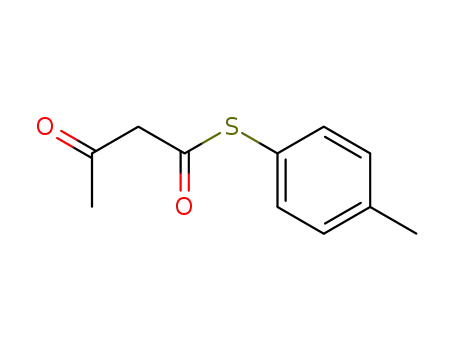 Molecular Structure of 63668-68-8 (S-(p-Methylphenyl)-3-oxo-butanthioat)