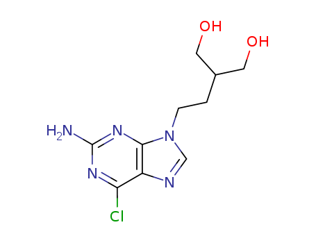 2-Amino-6-chloro-9-(4-hydroxy-3-Hydroxymethyl-butan-1-yl)purine