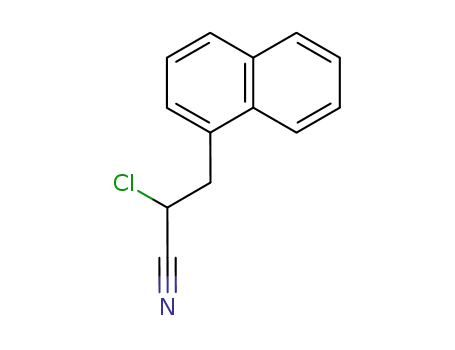 Molecular Structure of 27917-03-9 (1-Naphthalenepropanenitrile, a-chloro-)