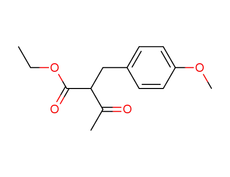 Molecular Structure of 36600-75-6 (2-(4-methoxy-benzyl)-3-oxo-butyric acid ethyl ester)