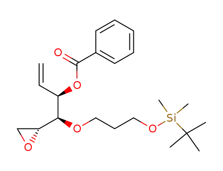 Molecular Structure of 794516-11-3 ((3R,4R,5R)-3-benzoyloxy-4-[3-(tert-butyldimethylsilyloxy)propoxy]-5,6-epoxyhex-1-ene)