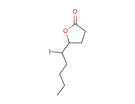 Molecular Structure of 120040-75-7 (γ-(1-Iodo-n-pentyl)-γ-butyrolactone)