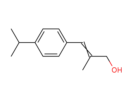 Molecular Structure of 56208-30-1 (3<i>t</i>-(4-isopropyl-phenyl)-2-methyl-allyl alcohol)