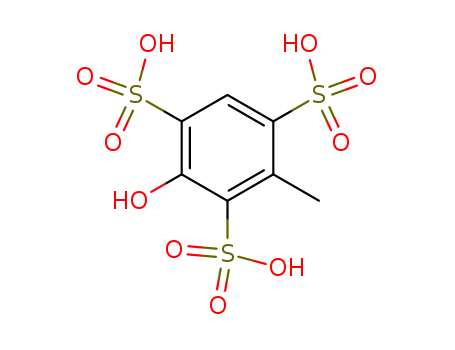 1,3,5-Benzenetrisulfonicacid, 2-hydroxy-4-methyl-