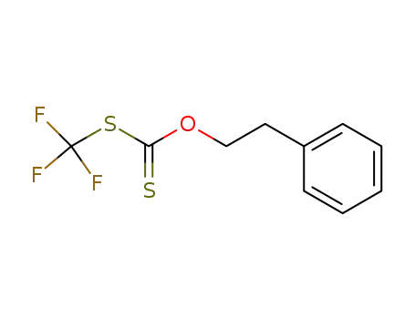 Molecular Structure of 339300-22-0 (dithiocarbonic acid O-phenethyl ester S-trifluoromethyl ester)