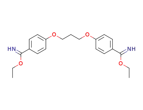 Molecular Structure of 1448-61-9 (4,4'-propanediyldioxy-bis-benzimidic acid diethyl ester)
