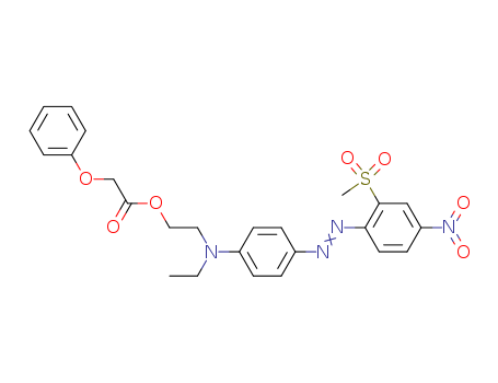 Acetic acid,2-phenoxy-,2-[ethyl[4-[2-[2-(methylsulfonyl)-4-nitrophenyl]diazenyl]phenyl]amino]ethylester