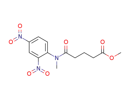 Molecular Structure of 1221157-10-3 (4-[(2,4-dinitrophenyl)methylcarbamoyl]butyric acid methyl ester)