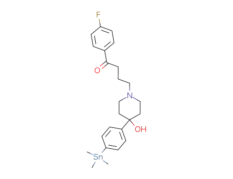1-Butanone,
1-(4-fluorophenyl)-4-[4-hydroxy-4-[4-(trimethylstannyl)phenyl]-1-piperidin
yl]-