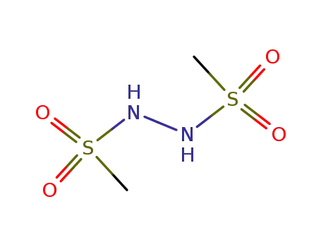 Molecular Structure of 18300-37-3 (di-methanesulfonyl hydrazide)