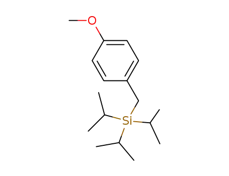 Molecular Structure of 123621-30-7 (Silane, [(4-methoxyphenyl)methyl]tris(1-methylethyl)-)