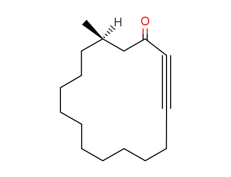 Molecular Structure of 68380-94-9 ((R)-14-Methyl-2-cyclopentadecynon)
