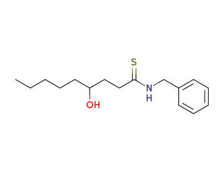 Molecular Structure of 127839-79-6 (4-Hydroxy-nonanethioic acid benzylamide)