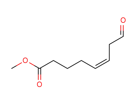 Molecular Structure of 80764-54-1 (5-Octenoic acid, 8-oxo-, methyl ester, (5Z)-)