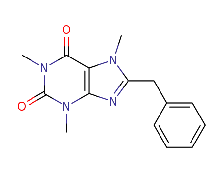 Molecular Structure of 5426-88-0 (8-benzyl-1,3,7-trimethyl-3,7-dihydro-1H-purine-2,6-dione)
