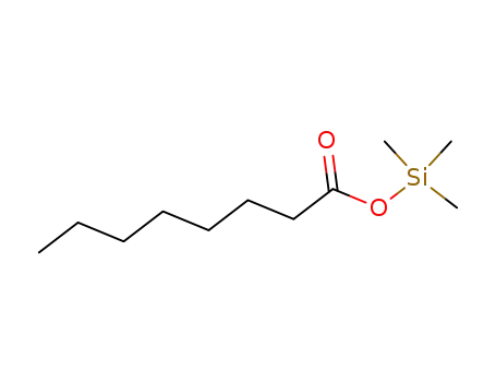 Molecular Structure of 55494-06-9 (Octanoic acid trimethylsilyl ester)