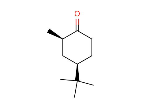 Molecular Structure of 3211-27-6 (Cyclohexanone, 4-(1,1-dimethylethyl)-2-methyl-, cis-)