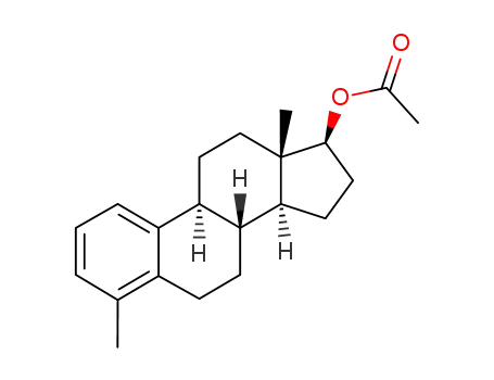 Molecular Structure of 798-35-6 (17β-acetoxy-4-methylestra-1,3,5(10)-triene)