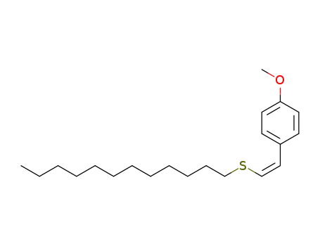 Molecular Structure of 863775-00-2 (4-[(Z)-2-dodecylthioethenyl]anisole)