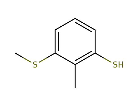 Molecular Structure of 82961-54-4 (2-Methyl-3-methylthiobenzenethiol)