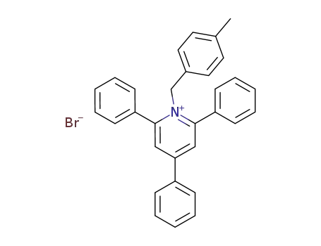 Molecular Structure of 71017-67-9 (1-(4-Methyl-benzyl)-2,4,6-triphenyl-pyridinium; bromide)