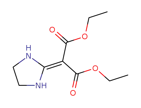 Molecular Structure of 128864-26-6 (Propanedioic acid, 2-imidazolidinylidene-, diethyl ester)