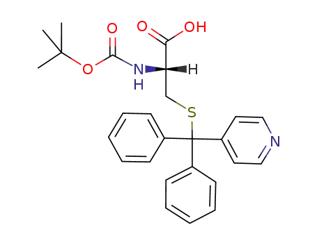 L-Cysteine,
N-[(1,1-dimethylethoxy)carbonyl]-S-(diphenyl-4-pyridinylmethyl)-