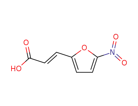 Molecular Structure of 15341-58-9 (2-Propenoic acid, 3-(5-nitro-2-furanyl)-, (E)-)