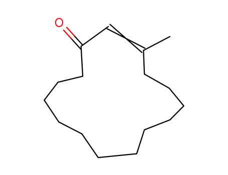 Molecular Structure of 22442-01-9 ((2E)-3-methylcyclopentadec-2-en-1-one)