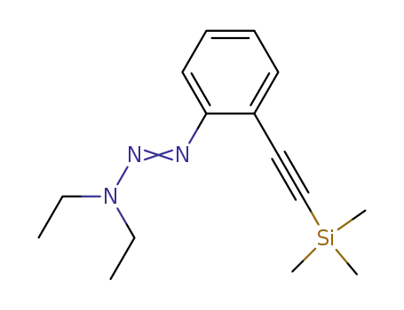 Molecular Structure of 265670-90-4 (1-Triazene, 3,3-diethyl-1-[2-[(trimethylsilyl)ethynyl]phenyl]-)