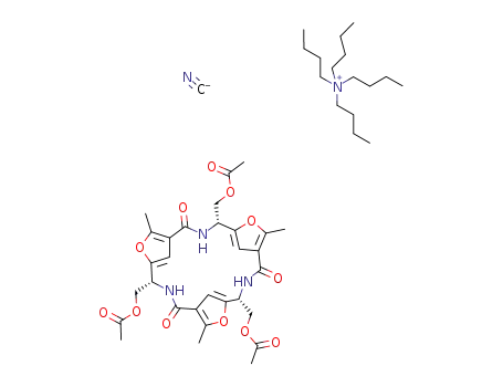 Molecular Structure of 1242065-13-9 (CN<sup>(1-)</sup>*C<sub>16</sub>H<sub>36</sub>N<sup>(1+)</sup>*C<sub>30</sub>H<sub>33</sub>N<sub>3</sub>O<sub>12</sub>)
