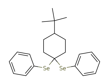 Molecular Structure of 71518-68-8 (1,1-bis(phenylselenenyl)-4-tert-butylcyclohexane)