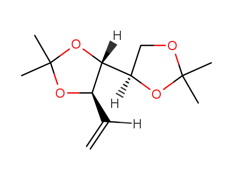 Molecular Structure of 4239-90-1 (1-O,2-O:3-O,4-O-Diisopropylidene-5,6-dideoxy-5,6-didehydro-D-mannitol)