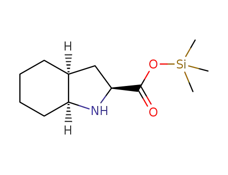 Molecular Structure of 200423-22-9 ((2S,3aS,7aS)-octahydroindole-2-carboxylic acid trimethylsilyl ester)