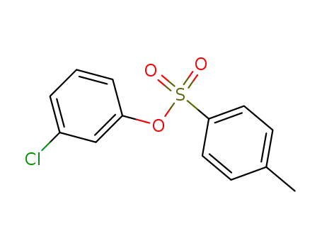 Molecular Structure of 3899-95-4 (Benzenesulfonic acid, 4-methyl-, 3-chlorophenyl ester)