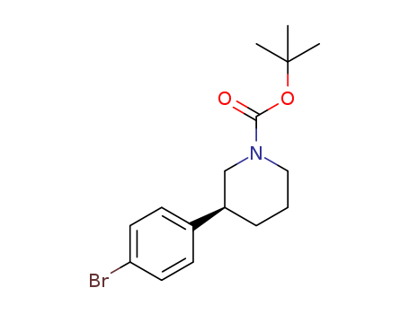 (3S)-3-(4-Bromophenyl)-1-piperidinecarboxylic acid 1,1-dimethylethyl ester CAS No.1476776-55-2