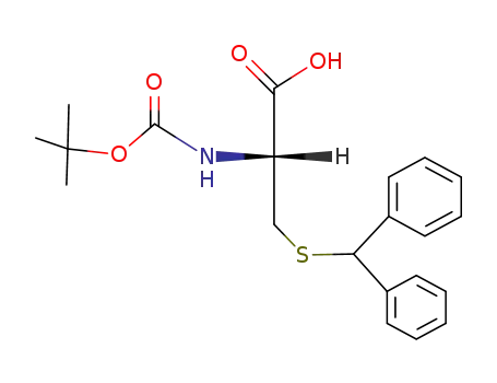 Molecular Structure of 21947-97-7 (BOC-CYS(DPM)-OH)