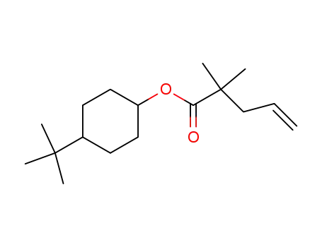 Molecular Structure of 214853-58-4 (2,2-Dimethyl-pent-4-enoic acid 4-tert-butyl-cyclohexyl ester)