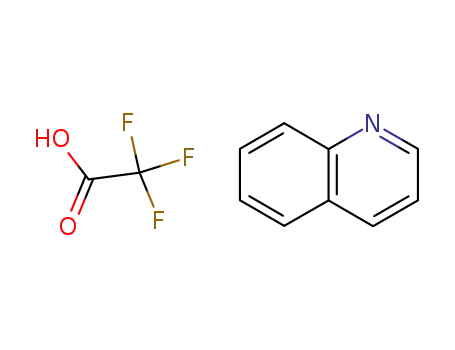 Molecular Structure of 89937-06-4 (Quinoline, trifluoroacetate)