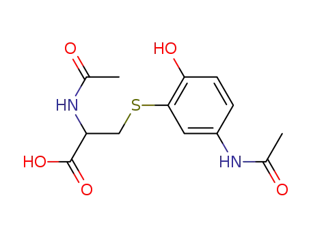 2-Acetamido-3-(5-acetamido-2-hydroxyphenyl)sulfanylpropanoic acid