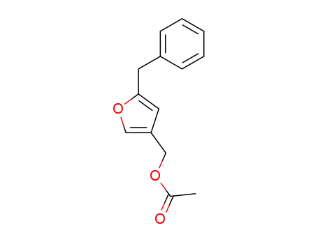 Molecular Structure of 39856-64-9 (3-Furanmethanol, 5-(phenylmethyl)-, acetate)