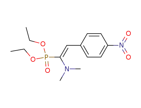 Molecular Structure of 79054-43-6 ([(E)-1-Dimethylamino-2-(4-nitro-phenyl)-vinyl]-phosphonic acid diethyl ester)
