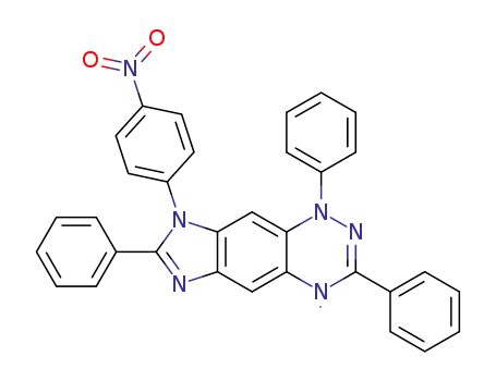 Molecular Structure of 1459722-04-3 (8-(4-nitrophenyl)-1,3,7-triphenyl-4,8-dihydro-1H-imidazo[4,5-g][1,2,4]benzotriazin-4-yl)