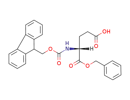 D-Glutamic acid, N-[(9H-fluoren-9-ylmethoxy)carbonyl]-,
1-(phenylmethyl) ester